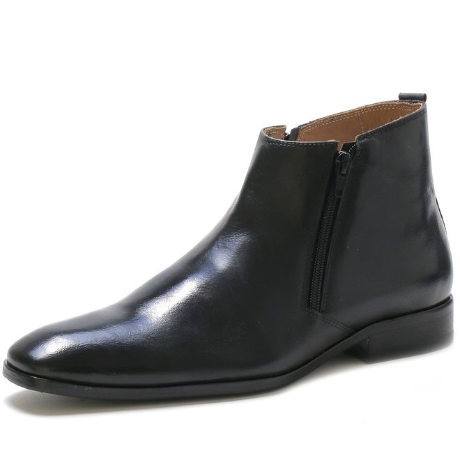 bota social masculina com ziper